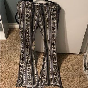 Bohemian stretch bellbottoms